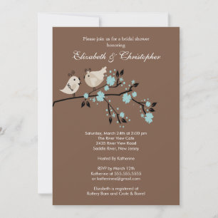 Invitation Inséparables modernes Couples nuptiale douche Invi
