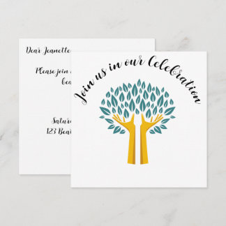 Invitation Inspirational Tree of Life Cancer Survivor Party