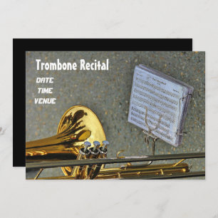 Invitation Instrument en laiton de Trombone Considérant