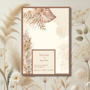 Invitation intemporelle Moderne Chic Mariage Élégance