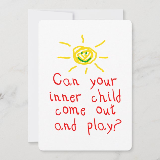 Invitation intérieure de partie d'enfant (Devant)