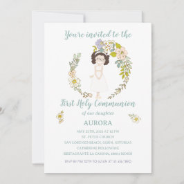 Invitation Invitación AURORA Primera Comunión