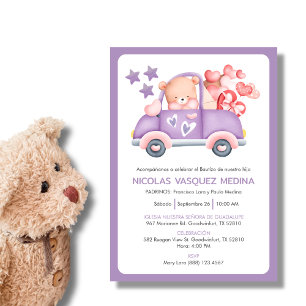 Invitation Invitacion Bautizo Pour Les Garçons Baptême Cathol