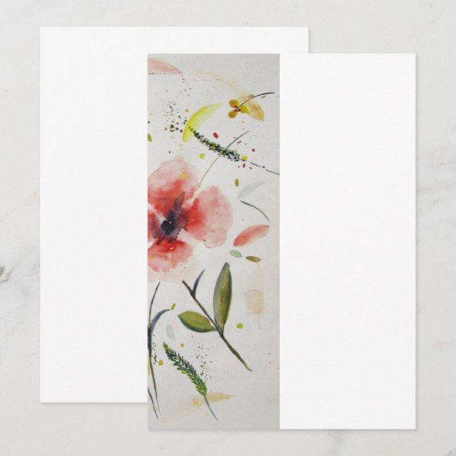 Invitation Invitacion boda flor (Devant / Derrière)