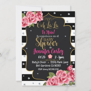 Invitation Invitacion de baby shower Es niña