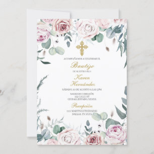 Invitation Invitación de bautismo para niña