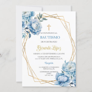 Invitation Invitación de bautismo para niño