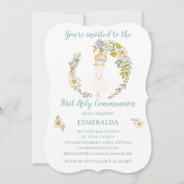 Invitation Invitación de Comunión ESMERALDA