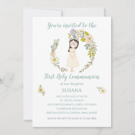 Invitation Invitación de Comunión SUSANA