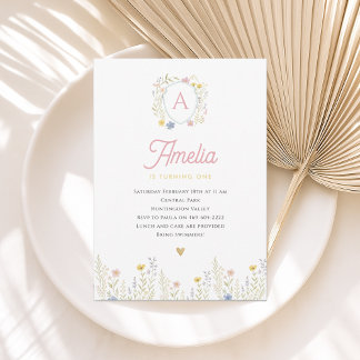 Invitation Invitación de cumpleaños de Flor Silvestre Floral