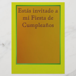 Invitation Invitación - Fiesta de Cumpleaños