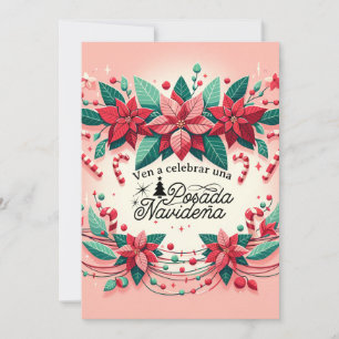 Invitation Invitación Fiesta de Posada Navideña espagnol