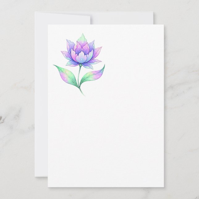 Invitation Invitacion flor multicolor (Devant)