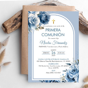 Invitation Invitacion Primera Comunion Élégante Communion Sai