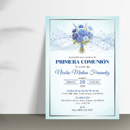 Invitation Invitacion Primera Comunion mignonne Première comm