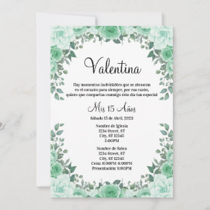 Invitation Invitación Quinceañera