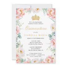 Invitacion Quinceañera Pink Para Editeur En Españo