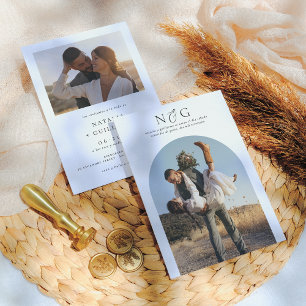 Invitation Invitaciones de Boda Elegantes Foto en Arco