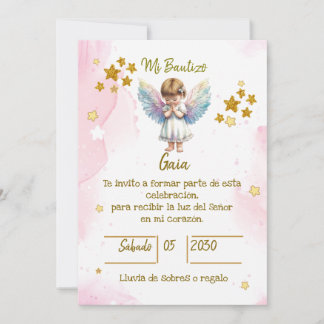INVITATION INVITACIONES PARA BAUTIZO DE NIÑA