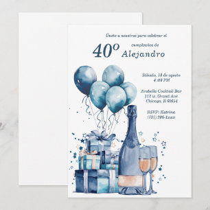 Invitation Invitaciones Personalizadas Modernas Para Hombre