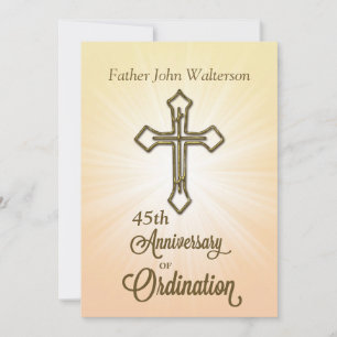 Invitation Invitation, 45e anniversaire de l'ordination