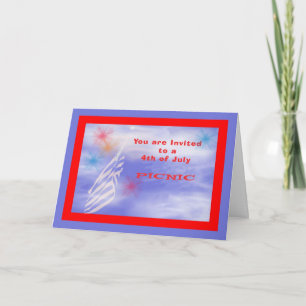 Invitation Invitation, 4 juillet pique-nique