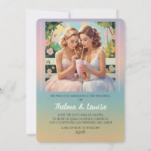 Invitation "INVITATION AU MARIAGE DE Fierté GAY "
