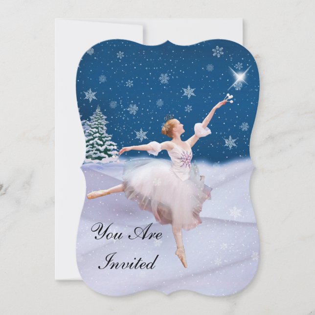 Invitation Invitation, fête d'anniversaire, Ballerina (Devant)
