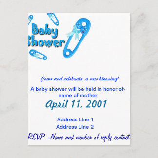 Invitation Invitation-Garçon de baby shower
