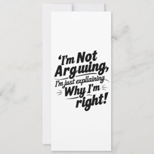 Invitation "Invitation Je ne discute pas"