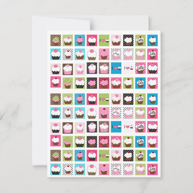 Invitation Inviter les gâteaux ... ; ) SRF (Devant)