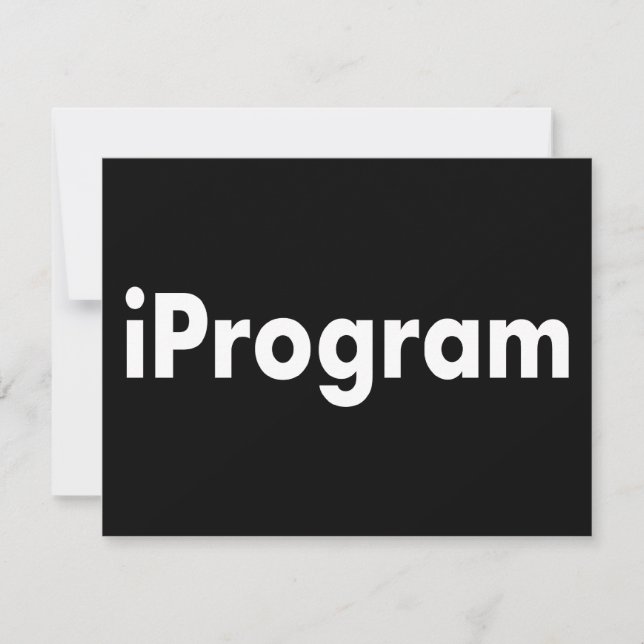 Invitation iProgramme (Devant)