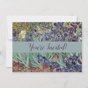 Invitation Iris de Van Gogh Peinture Impressionniste