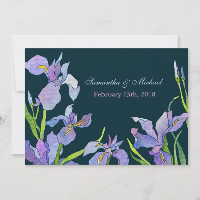 Invitation Iris Wedding Invite (Devant)