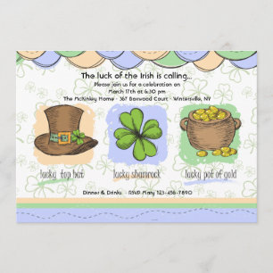Invitation irlandaise de chance