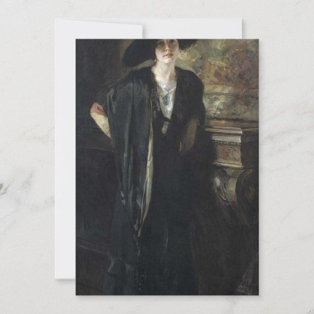 Invitation Irving Ramsey Wiles - Ma fille Gladys (Devant)