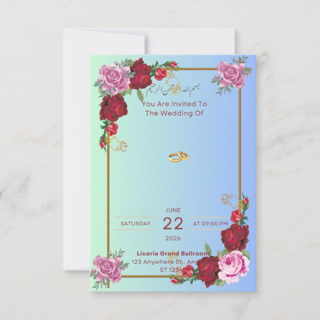 Invitation is translated to "Invitation" in French (Devant)