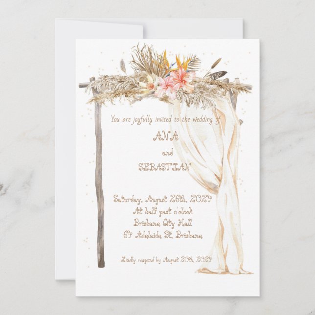 Invitation is translated to "Invitation" in French (Devant)