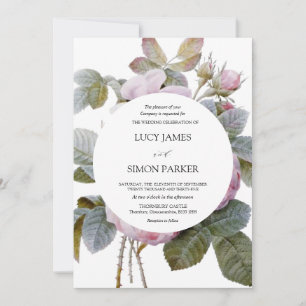 Invitation Isabella II, Élégants Roses floraux Vintages