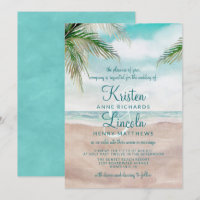 Island Breeze Plage Peinte Scène Mariage tropical