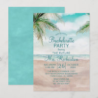 Island Breeze Sandy Beach Shore Bachelorette Party