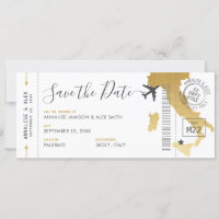 Italie Destination Boarding Pass Enregistrer la da