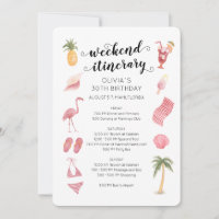 Itinéraire de week-end d'anniversaire à la plage a
