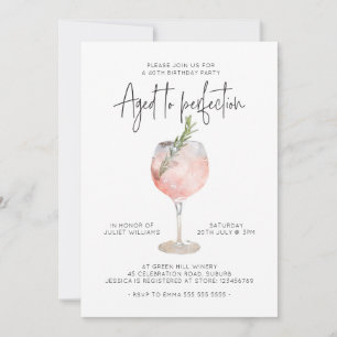 Invitation Itinéraire du 40e anniversaire sur le thème du vin