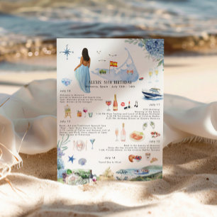 Invitation Itinéraire du week-end d'anniversaire   Minorque