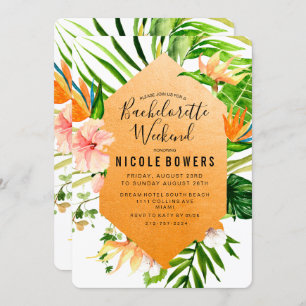 Invitation Itinéraire Du Week-End De Bachelorette