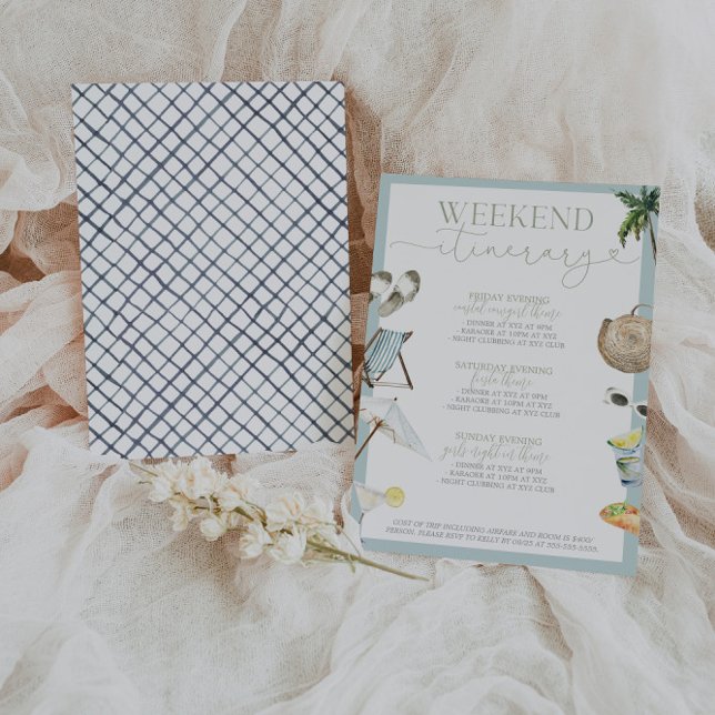 Invitation Itinéraire du week-end de bachelorette de Los Cabo (Créateur téléchargé)