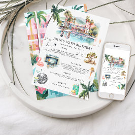 Invitation Itinéraire du week-end de bachelorette | Palm Spri