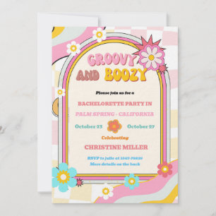 Invitation Itinéraire du week-end de bachelorette super et bo