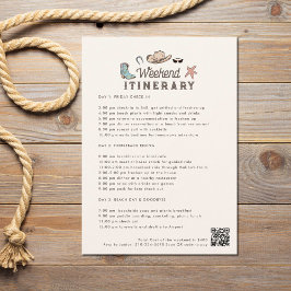 Invitation Itinéraire du week-end de la coiffure côtière